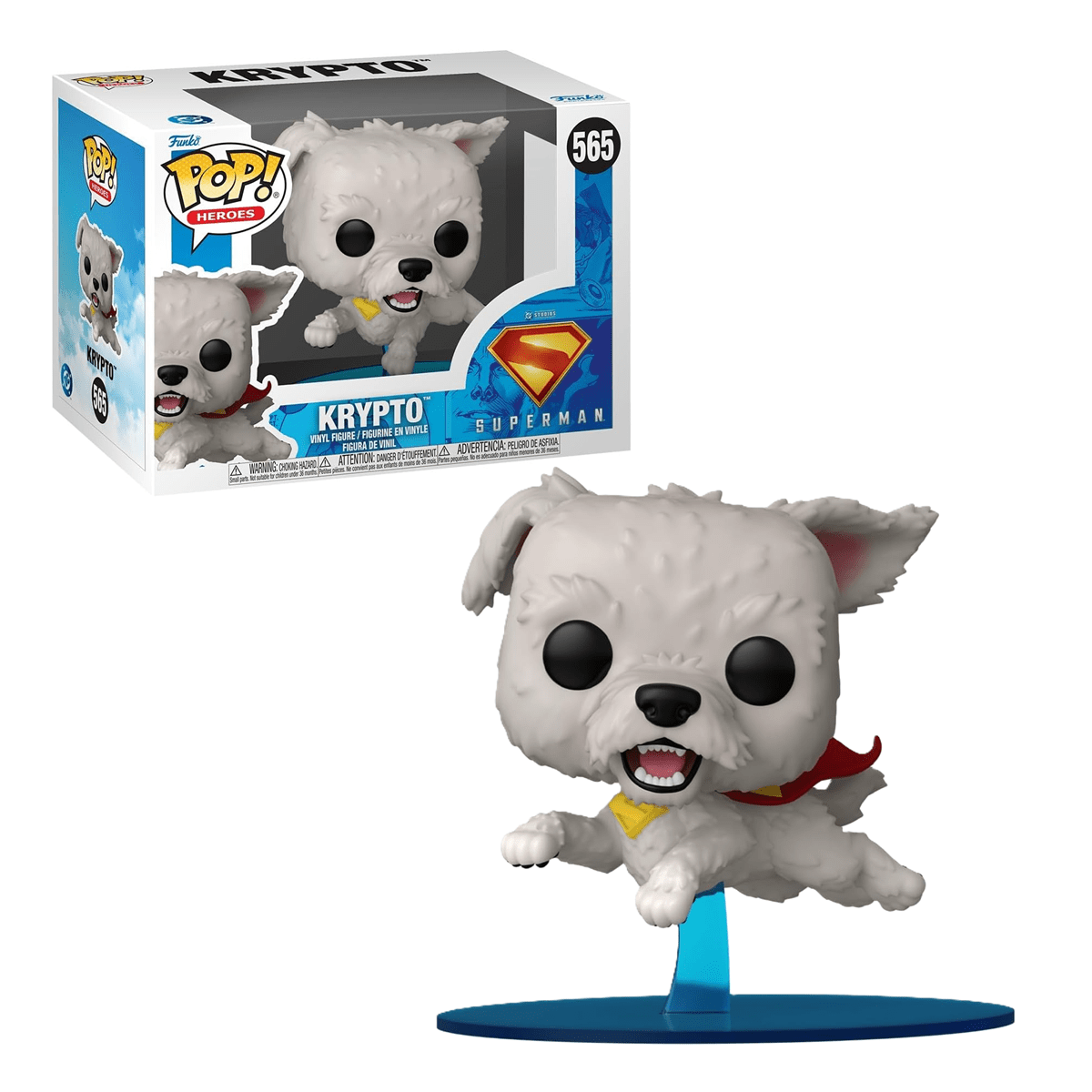 Funko Pop! Heroes: DC Superman 2025 – Krypto Vinyl Figure Simple Funko