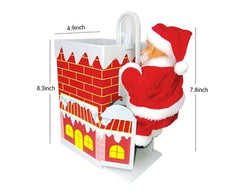 Jolly Moves: Santa Claus Toy Climbing Chimney Simple Exclusive