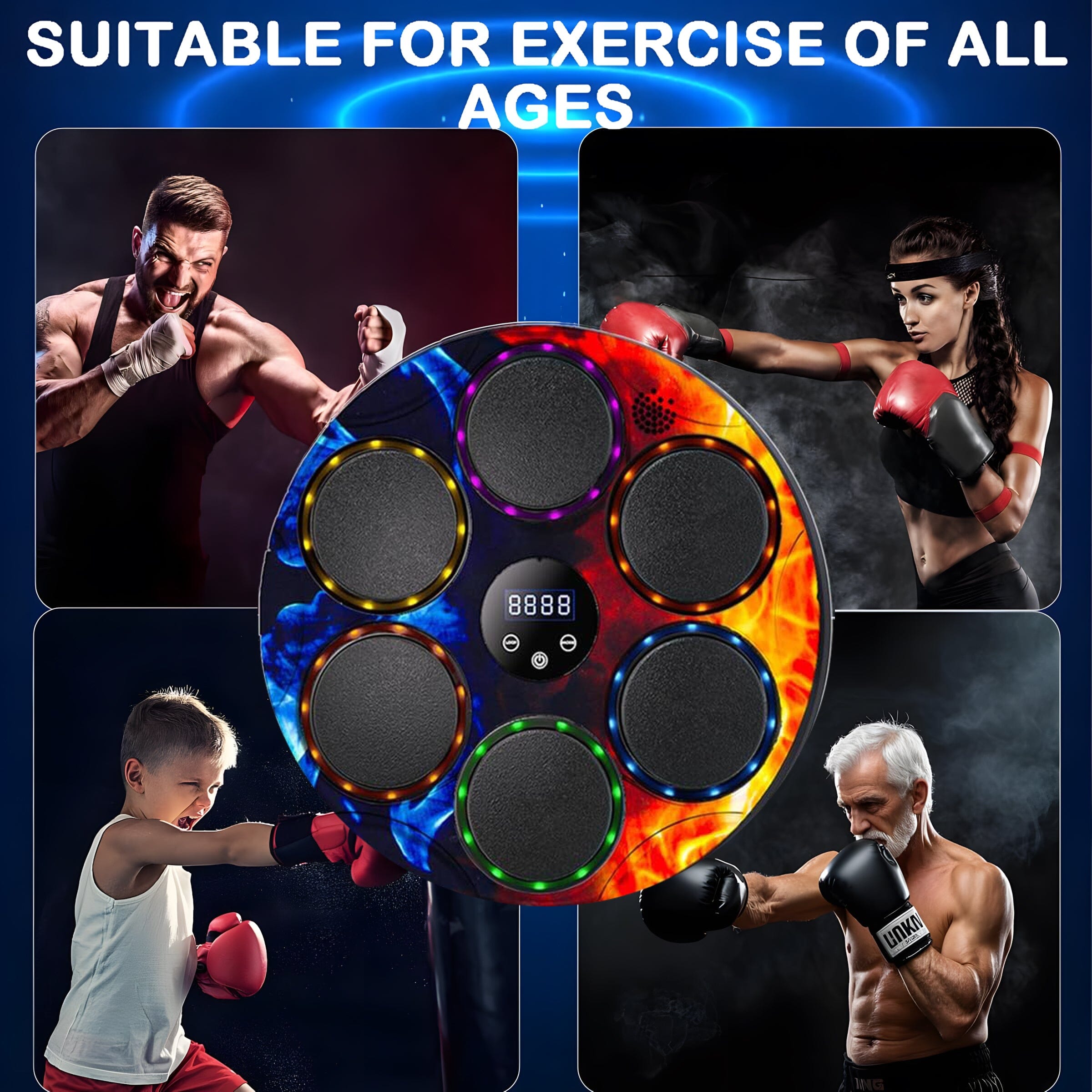 PulsePad: Light Up Boxing Trainer Simple Boxbollen