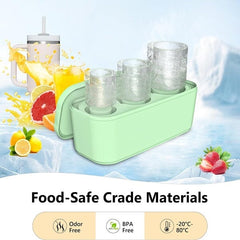 HydriEase Cup Ice Mold: Sip Effortlessly with Perfect Center Hole Simple Showcase