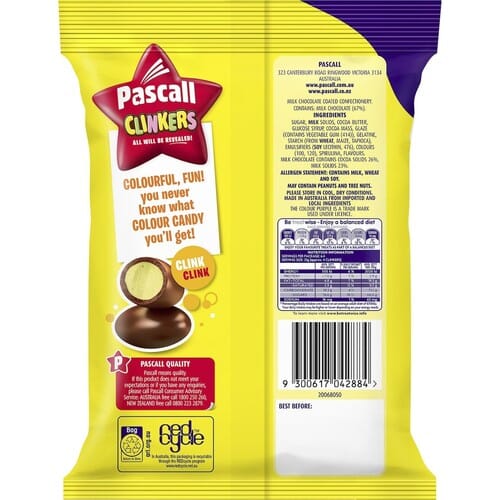 Cadbury - Pascall Clinkers Simple Glitter Moods