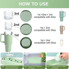 HydriEase Cup Ice Mold: Sip Effortlessly with Perfect Center Hole Simple Showcase