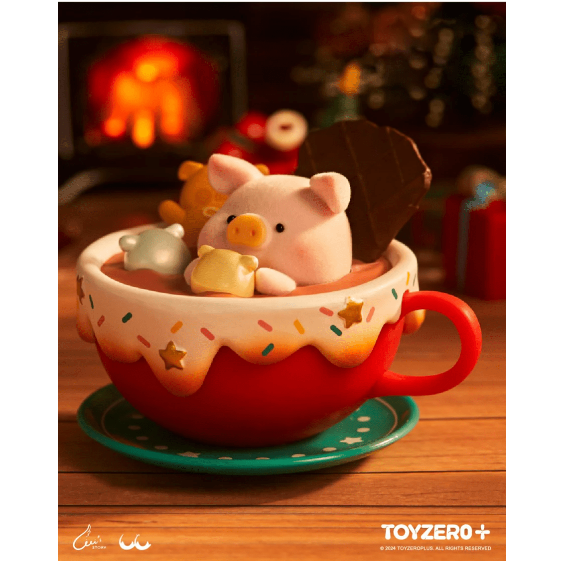 ToyZeroPlus x LuLu The Piggy Christmasland Series Figurines Blind Box (1pc) Simple TOYZEROPLUS