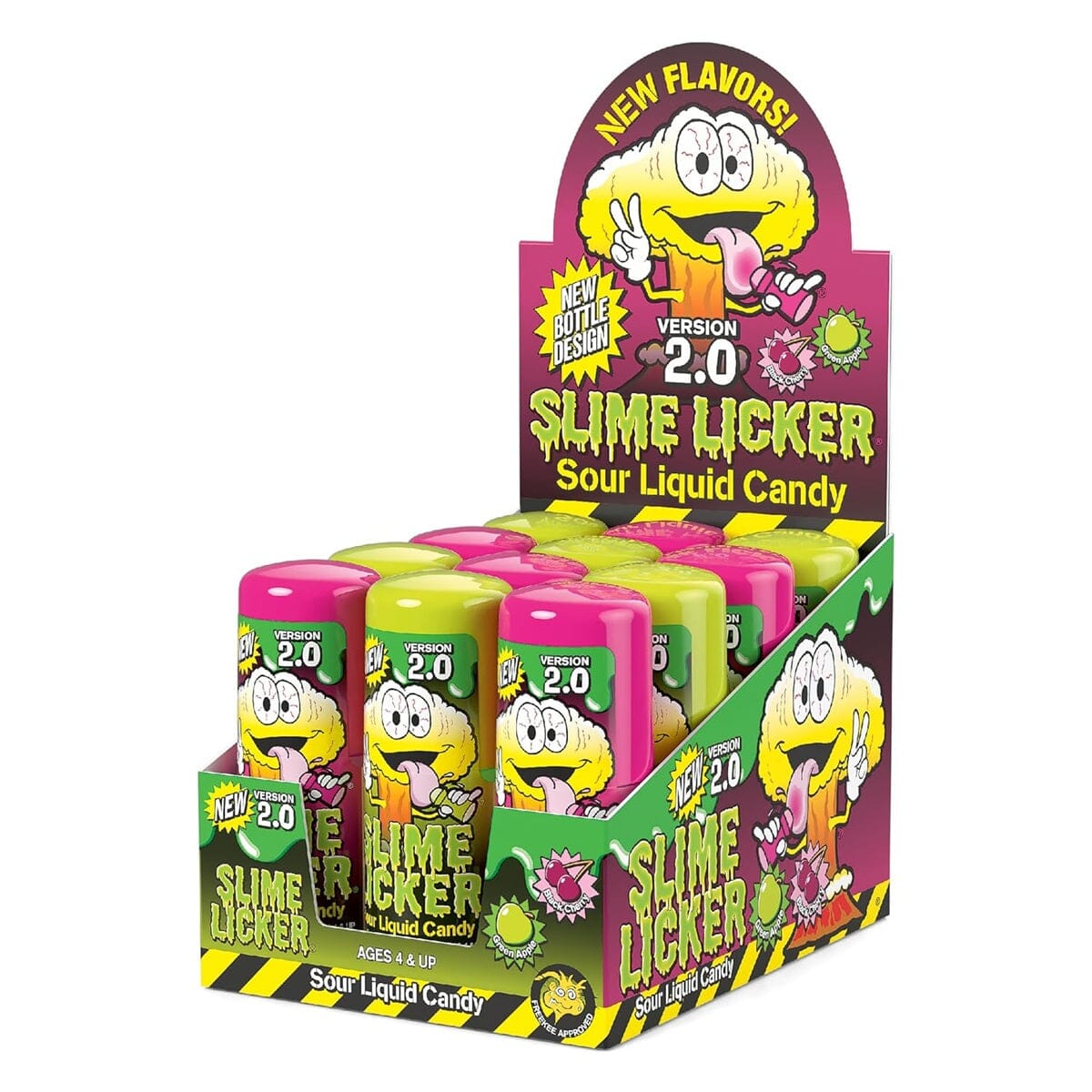 Toxic Waste: Slime Licker 2.0 - Green Apple & Black Cherry Version Roller (Ships Assorted) Simple Toxic Waste