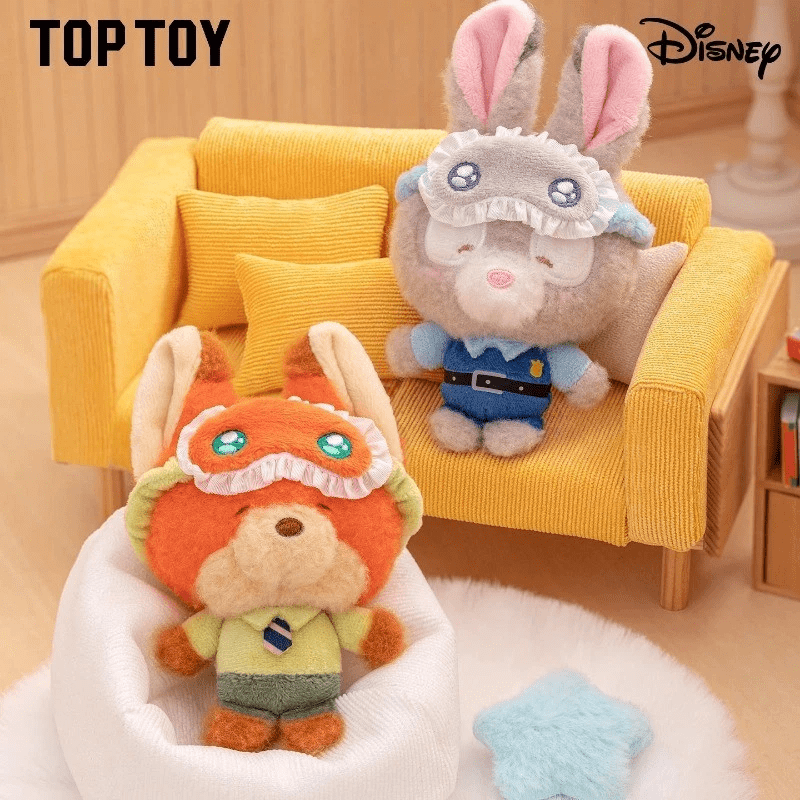 TOP TOY x Disney Squinting Sleepwear Series Plush Pendant Blind Box (1pc) Simple TOP TOY