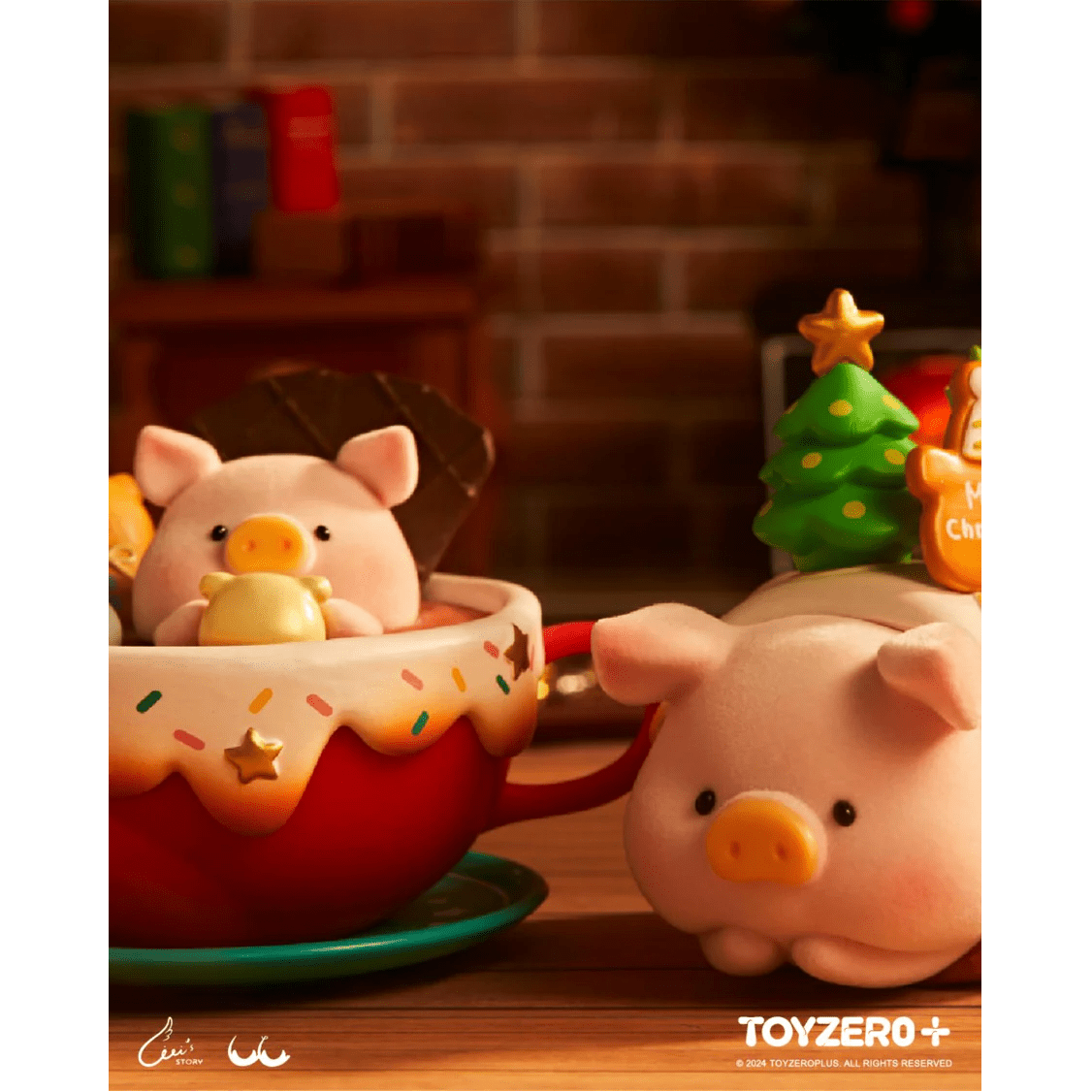 ToyZeroPlus x LuLu The Piggy Christmasland Series Figurines Blind Box (1pc) Simple TOYZEROPLUS