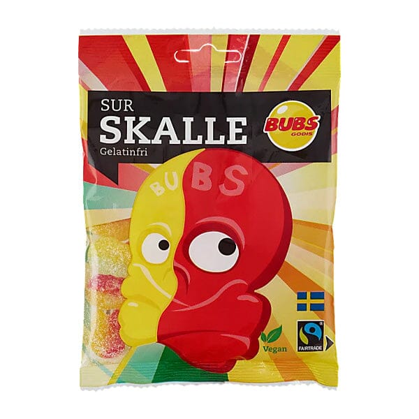 BUB's Godis: Sour Foam Skulls (90g) Simple Showcase