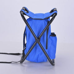 Cooli Tote : 3 In 1 Cooler Backpack & Stool - Blue Simple Showcase