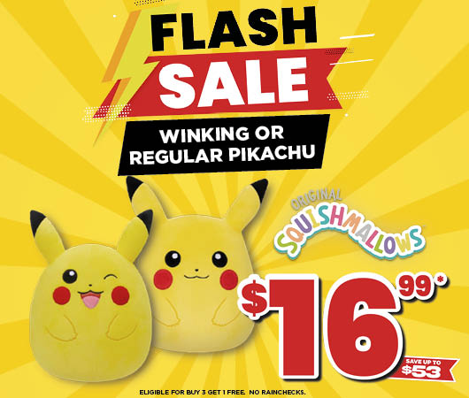 Pikachu Pokemon Squishmallows Flash Sale