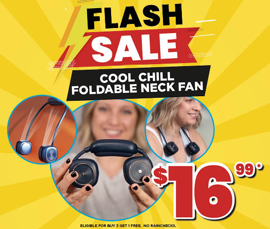 Cool Chill Foldable Neck Fan Flash Sale