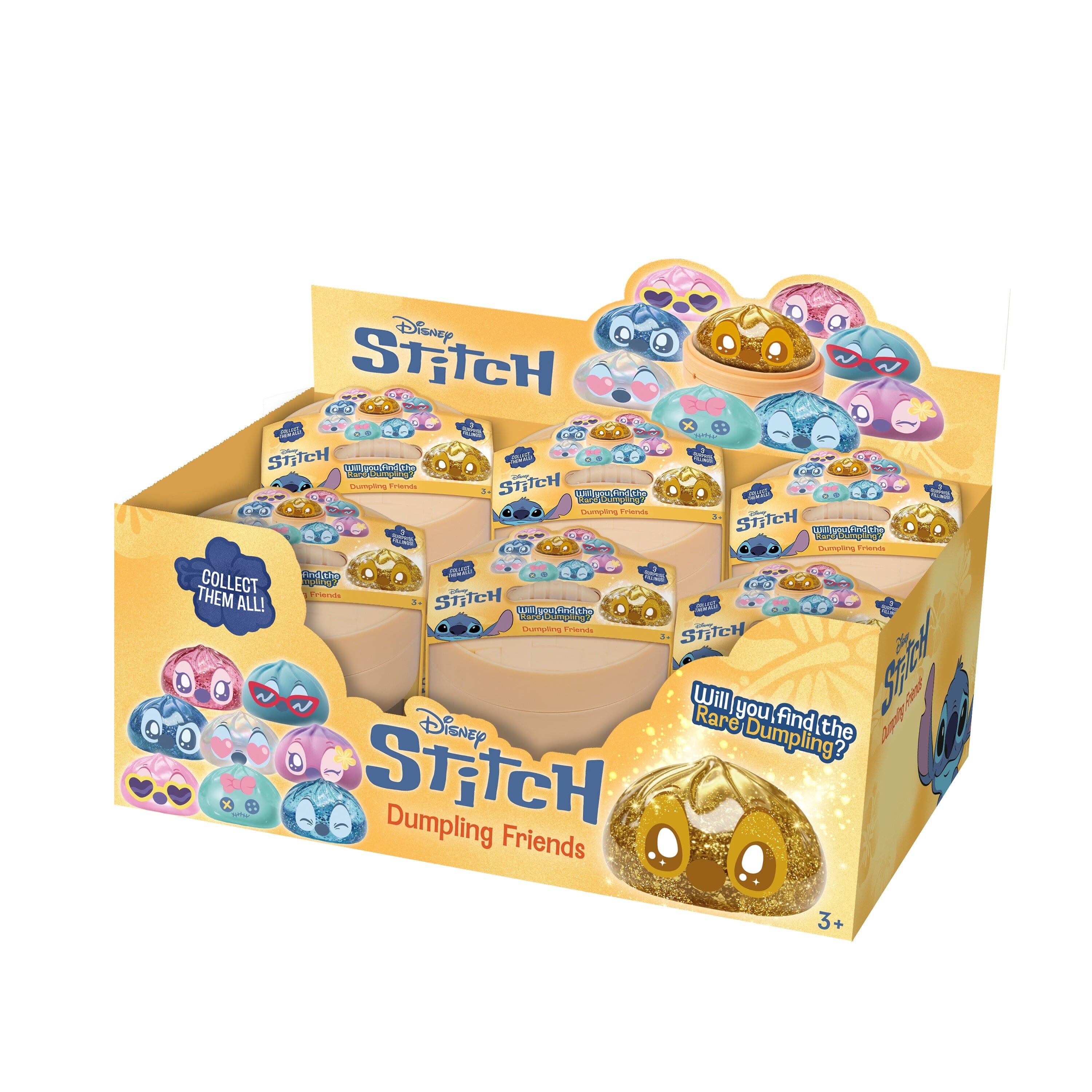 Disney Stitch Dumpling Friends Mystery Bun Squishy Fidget Toy (1pc) Ships Assorted Simple Exclusive