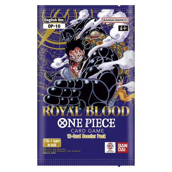 One Piece Card Game Royal Blood Booster OP-10 (1 Pack of 12 Cards) Simple One Piece