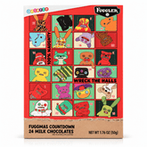 Fuggler Fuggmas Milk Chocolate 24-Day Countdown Advent Calendar (1.76oz) Simple Fuggler