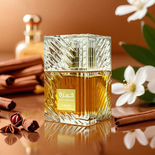 Lattafa Khamrah for Unisex Eau de Parfum Spray (3.4 oz) Simple Lattafa