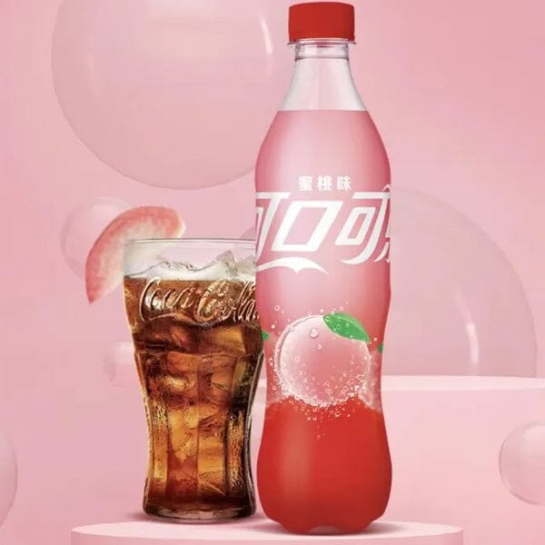 Coca-Cola Peach (China) 500mL Simple Coca-Cola