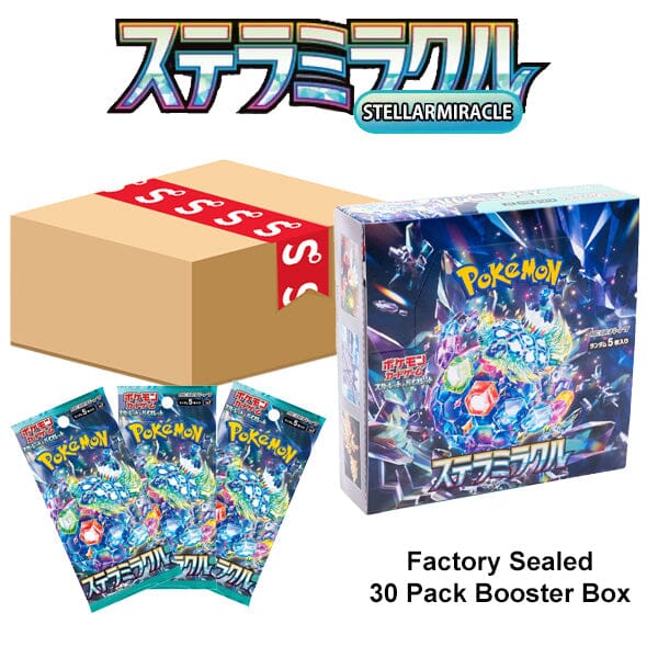 Pokémon TCG Japan: Scarlet & Violet Stellar Miracle Factory Sealed Booster Box (30 Packs) Simple Pokémon