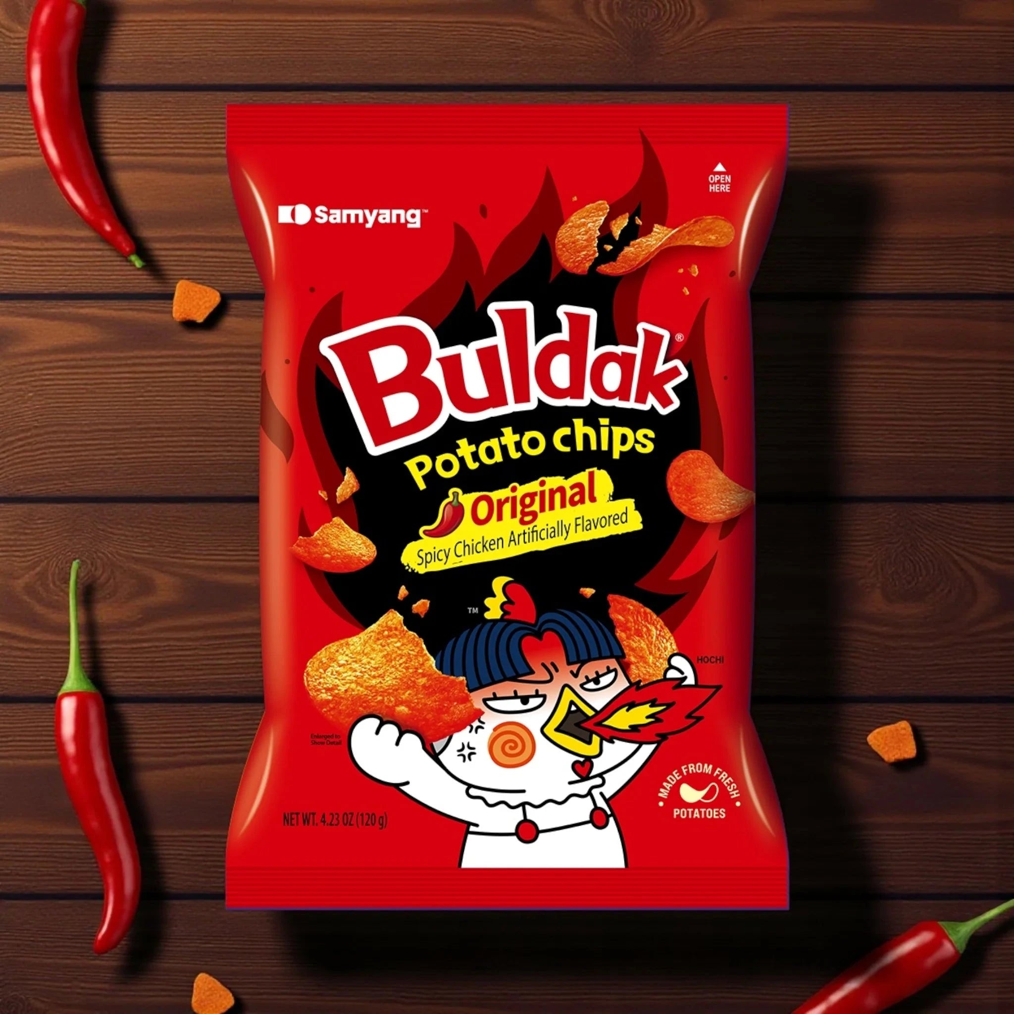 Samyang Buldak Original Spicy Chicken Potato Chips Simple Lay's
