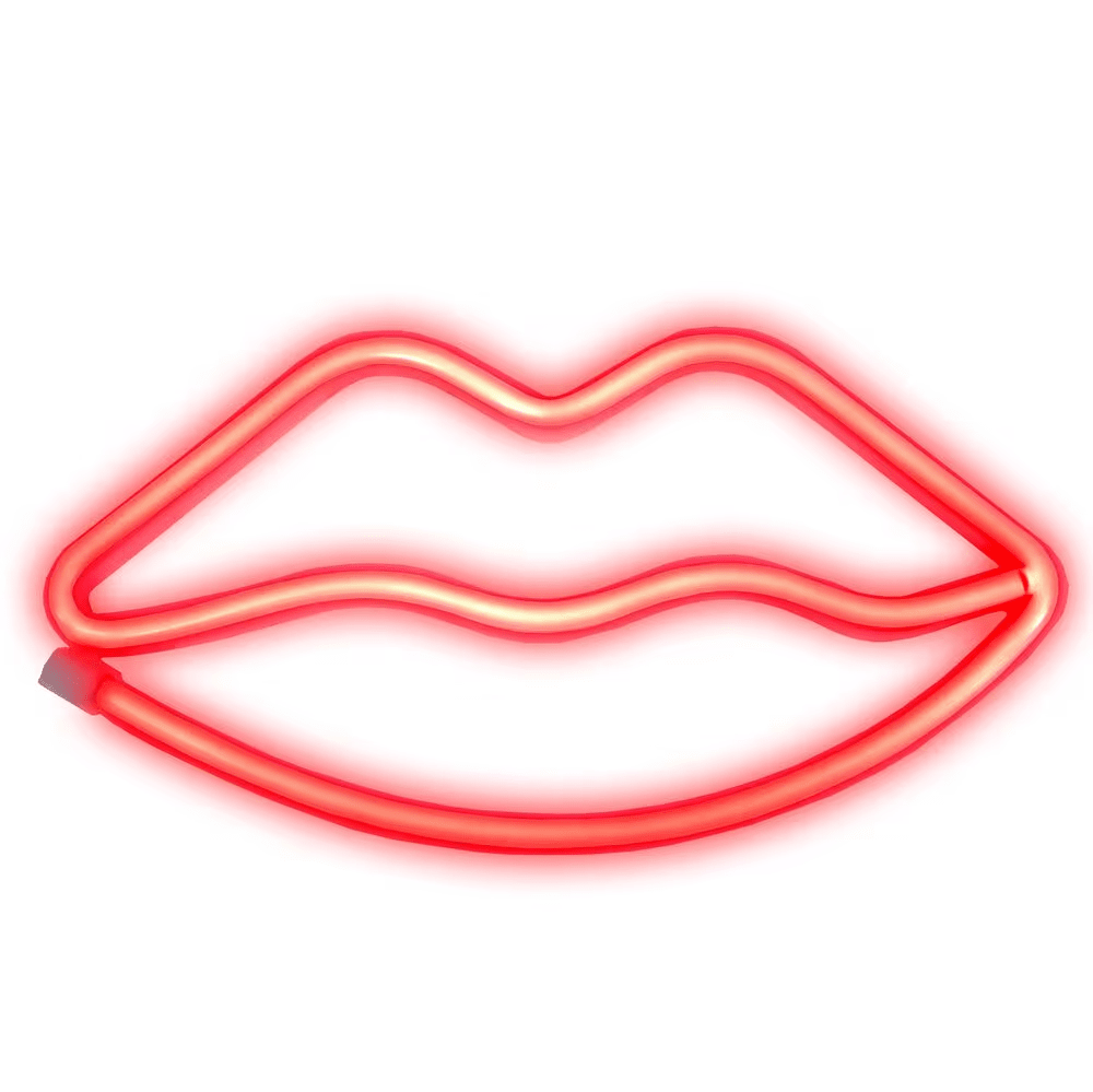 Illumina: Lips Shape Neon LED Light Simple Illumina