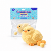 SqueezeSquad Taba Deluxe Premium Silicone Squishies® Fidget Toy - Fuzzy Chick Simple SqueezeSquad