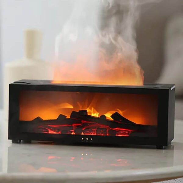 Esencia TranquilFlames: Mini Fireplace Flame Diffuser Simple Esencia