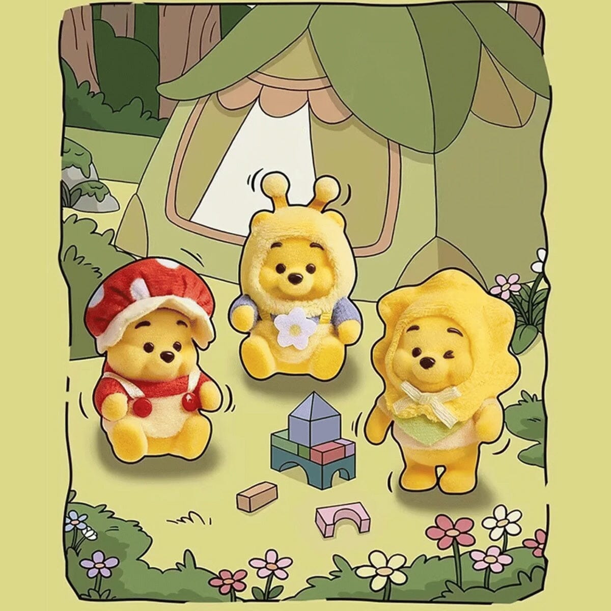 MINISO x Disney: Winnie The Pooh Heart Garden Series Collectible Figurine Blind Box (1pc) Simple MINISO