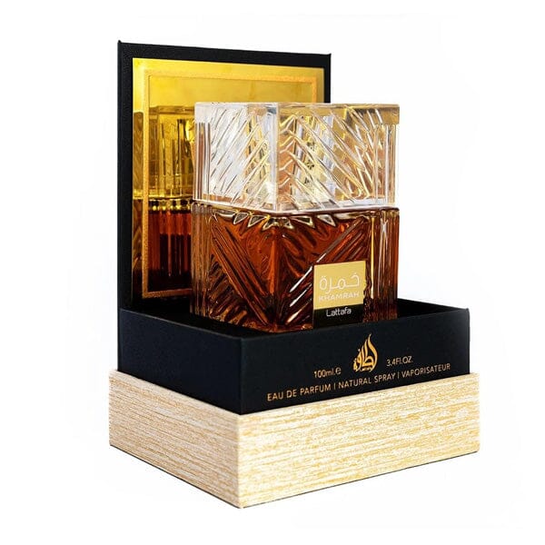 Lattafa Khamrah for Unisex Eau de Parfum Spray (3.4 oz) Simple Lattafa