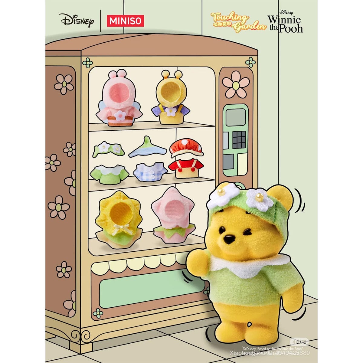 MINISO x Disney: Winnie The Pooh Heart Garden Series Collectible Figurine Blind Box (1pc) Simple MINISO