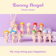 Sonny Angels Collectable Mini Cherub Figurines Flower Series | Ships Assorted (1PC) Simple Sonny Angels