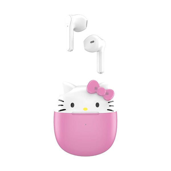 Hello Kitty Sanrio 50th Anniversary Pink Bluetooth Earbud Headphones "Showcase Exclusive" Simple Hello Kitty