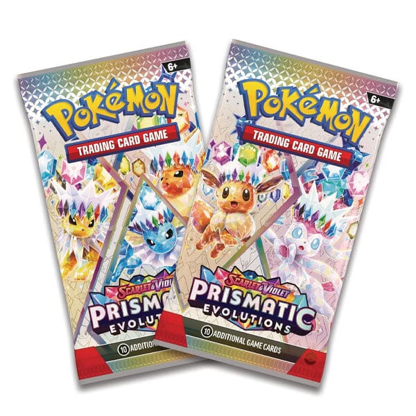 Pokémon TCG: Scarlet & Violet Prismatic Evolutions Collectible Mini Tin (Style Ships Assorted) Simple Pokémon