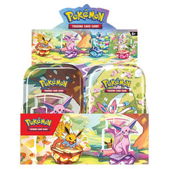 Pokémon TCG: Scarlet & Violet Prismatic Evolutions Collectible Mini Tin (Style Ships Assorted) Simple Pokémon