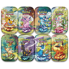 Pokémon TCG: Scarlet & Violet Prismatic Evolutions Collectible Mini Tin (Style Ships Assorted) Simple Pokémon