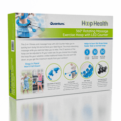 Quantum Hoop Health Deluxe - Exercise Hoop W/ LCD Counter Simple Quantum