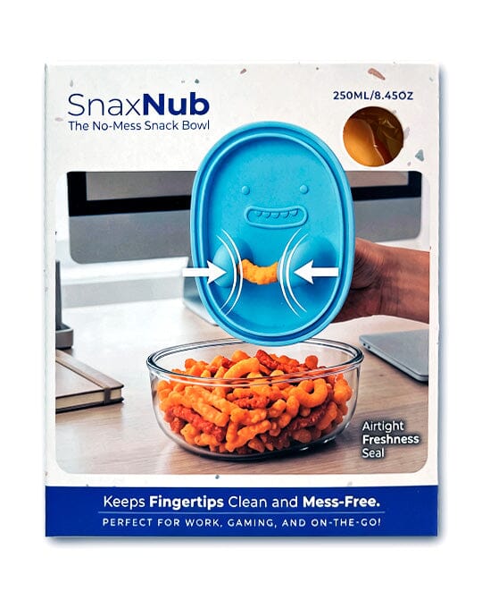 SnaxNub The No-Mess Snack Bowl w/ Silicone Pinchers (250mL Capacity) Color Ships Assorted Simple ProKitchen