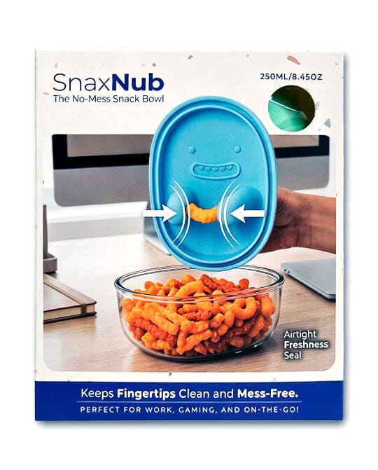 SnaxNub The No-Mess Snack Bowl w/ Silicone Pinchers (250mL Capacity) Color Ships Assorted Simple ProKitchen