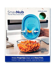 SnaxNub The No-Mess Snack Bowl w/ Silicone Pinchers (250mL Capacity) Color Ships Assorted Simple ProKitchen