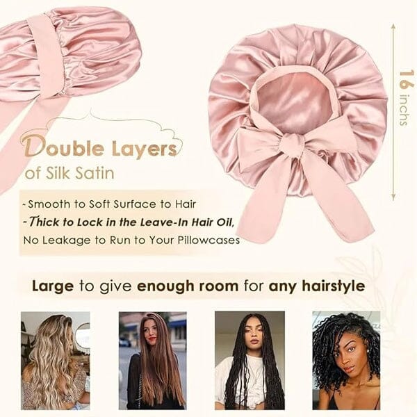 WOW NiteGlam: Silky Satin Sleep Bonnet Simple WOW Beauty