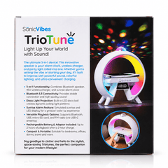 SonicVibes: 3-in-1 Triotunes Bluetooth Speaker and Wireless Charger Simple SonicVibes