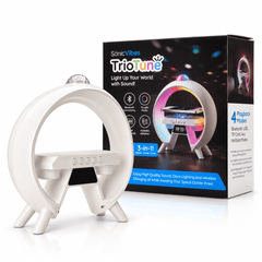 SonicVibes: 3-in-1 Triotunes Bluetooth Speaker and Wireless Charger Simple SonicVibes