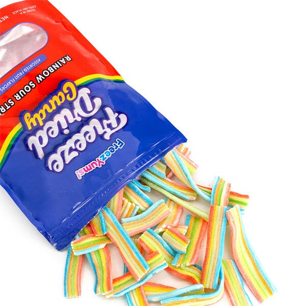 Freezyums! Freeze Dried Rainbow Sour Strips Simple Showcase