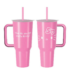 Hello Kitty Sanrio 50th Anniversary Tumbler w/ Straw Preorder Showcase