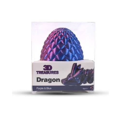 3D Printed Dragon With Egg Fidget Toy - Multiple Colours Simple Exclusive