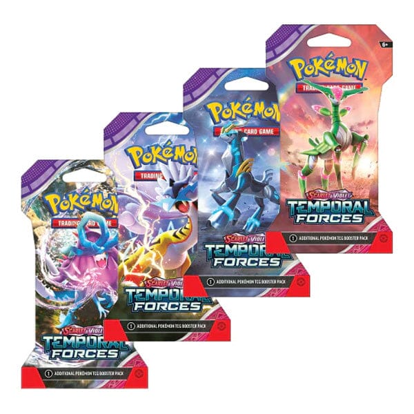 Pokémon TCG: Scarlet & Violet Temporal Forces | Assorted Sleeved Booster Pack Simple Showcase