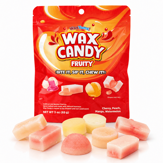 WaxYums! Chewy Gushing Fruity Wax Candy Bag (85g) Simple WaxYums!