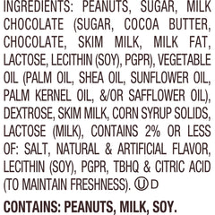 REESE'S Werewolf Tracks Milk Chocolate Peanut Butter Cups 1.4OZ Simple REESE'S