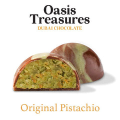 Dubai Chocolate Bites 24-Day Countdown Calendar by Oasis Treasures (240g) 7 Different Flavors! Simple Oasis Treasures