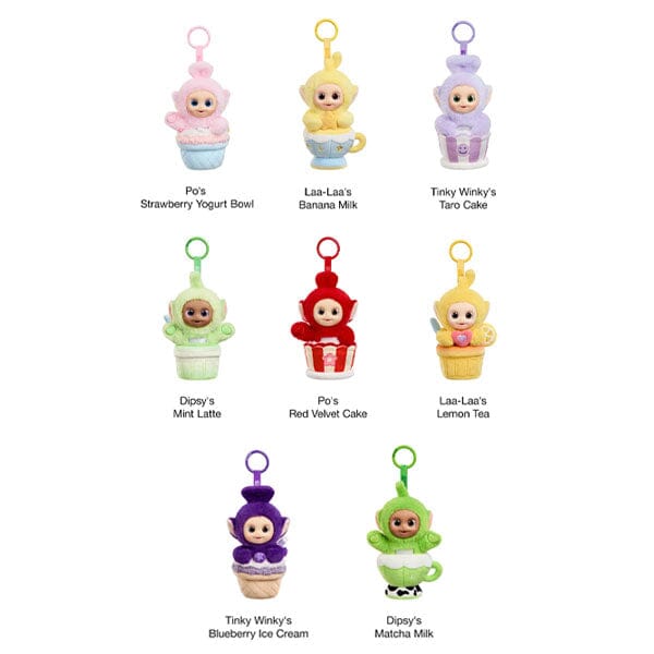 Pop Mart x Teletubbies: Afternoon Tea Diary Series Plush Keychain Blind Box (1pc) Simple Pop Mart