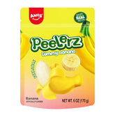 Amos 4D Peelerz Peelable Fruit Gummy Candy (6oz) Multiple Flavors Simple Amos Sweets Amos Banana Peelerz