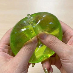 Green Apple Sparkly Maltose Stress Ball Squishy Fidget Toy (1pc) Simple Exclusive