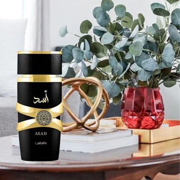 Asad by Lattafa Perfumes Masculine Eau de Parfum Fragrance Spray (100mL) Simple Showcase